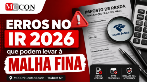 Erros que podem levar sua declaração para a malha fina