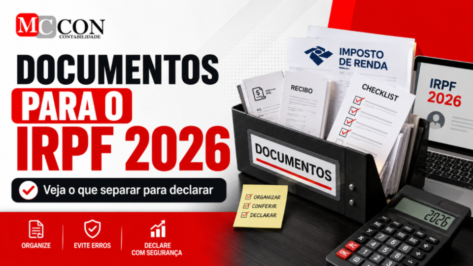 Documentos necessários para declarar o IRPF 2026